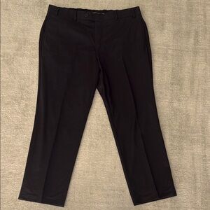 Brooks Brothers Black Dress Pants Flat Front Straight Leg